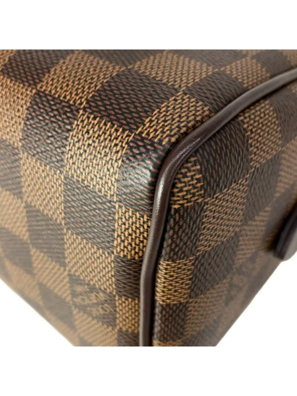 Louis Vuitton Handbag Damier Speedy Bandouliere Ebene Leather Cowhide
